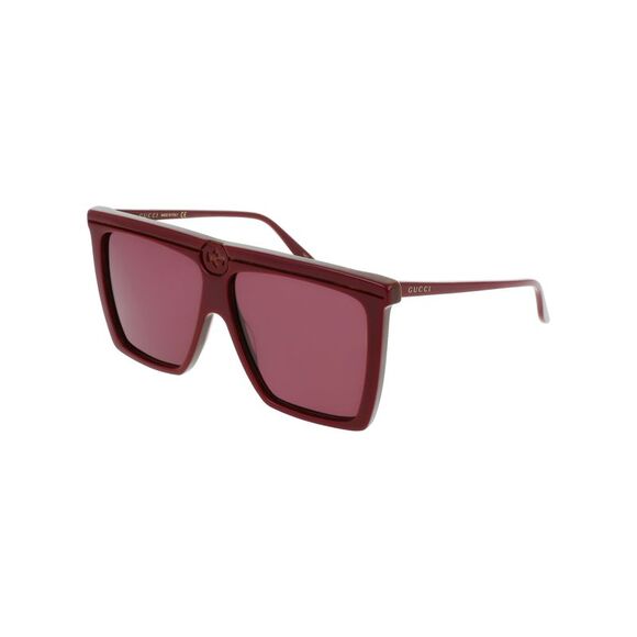 Gucci Square-Frame Acetate Sunglasses Red Unisex-Adult - Picture 2 of 5
